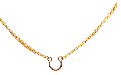 Yellow Gold Vermeil Adjustable 16/18″ Chain the Pendant Saddle®(925 Silver/18k Vermeil)